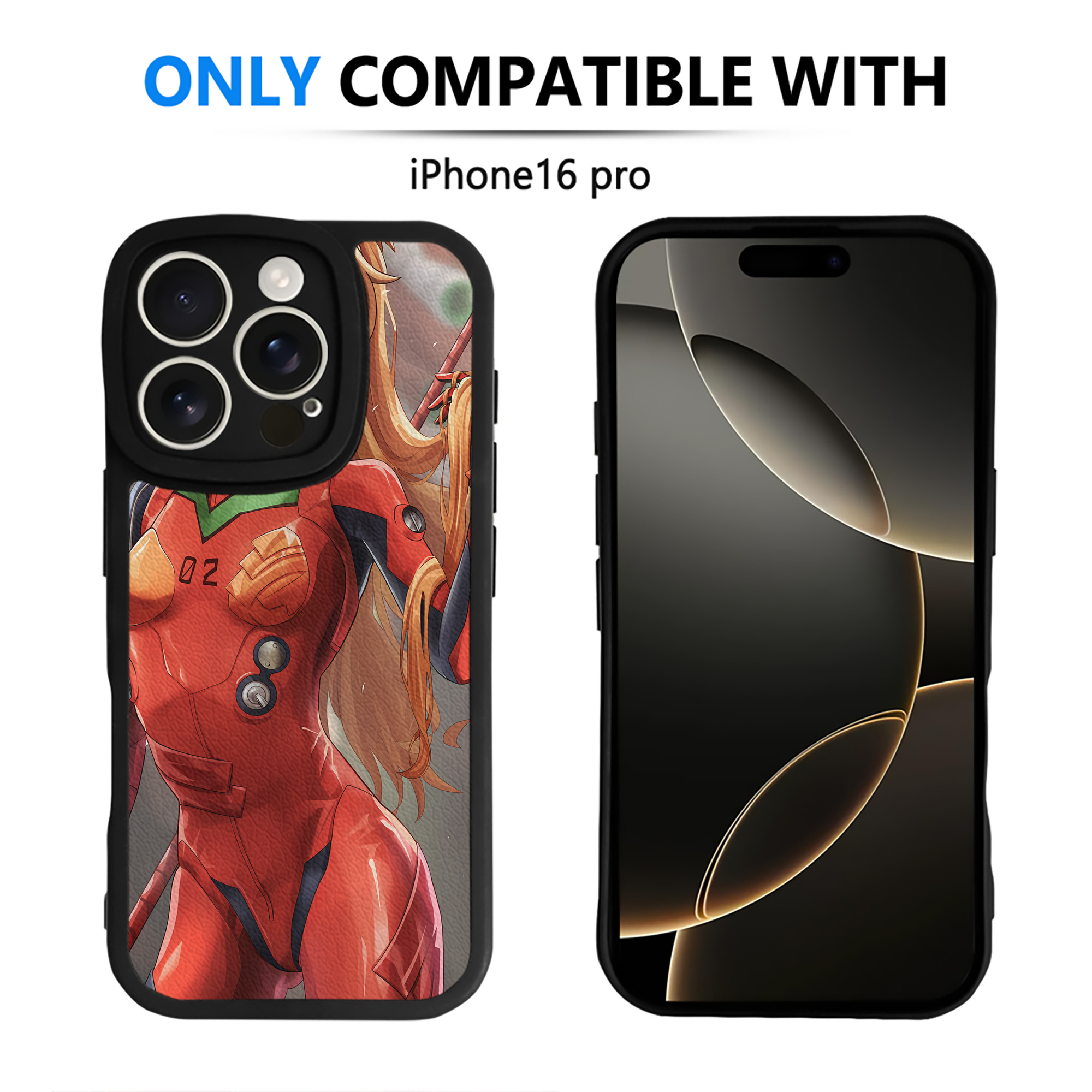 （画像用） EVA 新世紀エヴァンゲリオン 【iPhone 16シリーズ対応】シリコンスマホケース（レザー調） 材質：シリコン